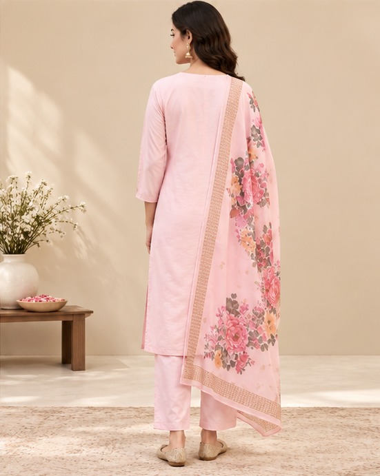 Gulbahar Pink Suit Set